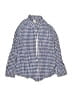 Crewcuts 100% Cotton Checkered-gingham Blue Long Sleeve Button-Down Shirt Size 8 - photo 1