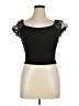 Love Streak Black Short Sleeve Top Size XL - photo 1