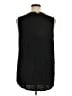 Papermoon 100% Polyester Floral Black Sleeveless Blouse Size 1X - photo 2