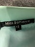 Miss Behave 100% Polyester Solid Teal Skirt Size 12 - photo 3