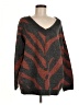 Joseph A. Animal Print Gray Pullover Sweater Size M - photo 1