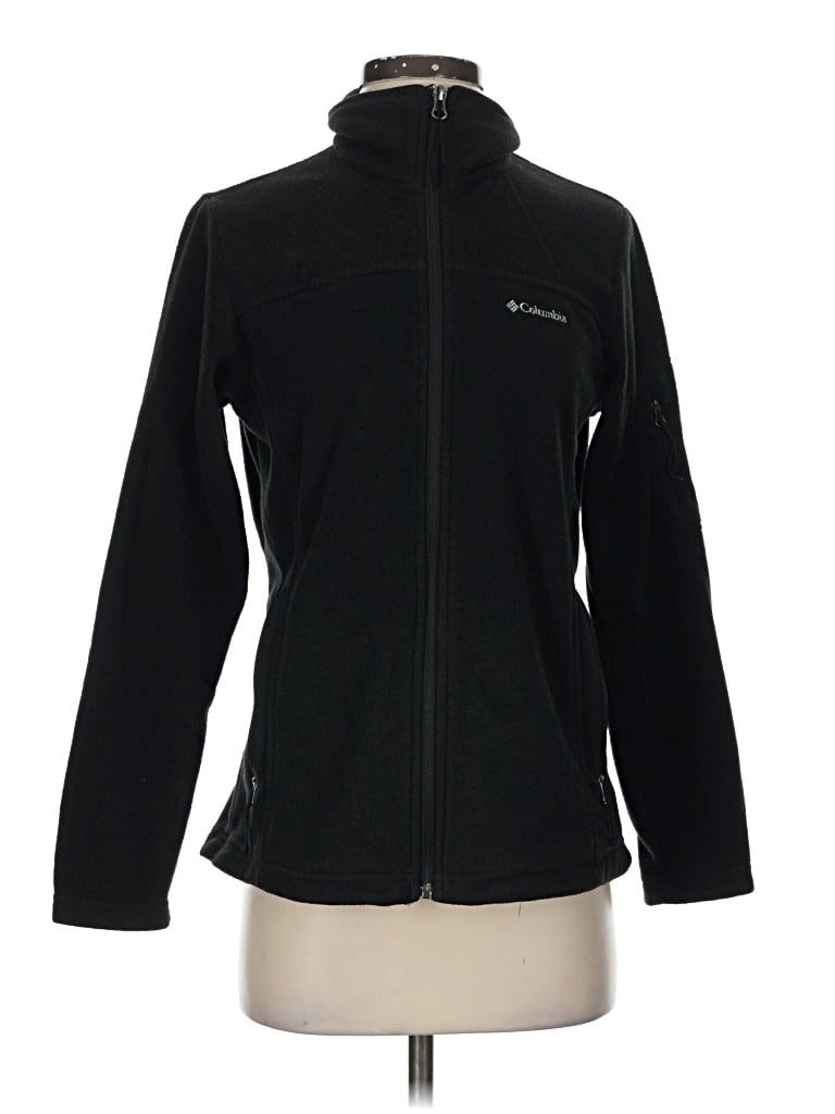 Pre-owned Columbia Fleece Jacket In Black