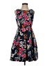 Eliza J 100% Polyester Floral Blue Cocktail Dress Size 4 - photo 1