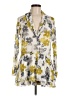 Comfy U.S.A. 100% Polyester Floral Ivory Long Sleeve Blouse Size M - photo 1