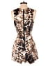 XOXO Animal Print Brown Romper Size 3 - 4 - photo 2