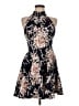 B. Darlin Floral Black Cocktail Dress Size 9 - 10 - photo 1