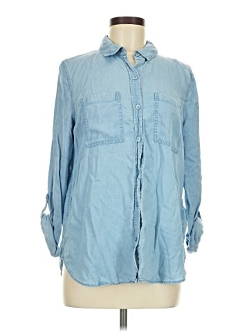 CALVIN KLEIN JEANS Long Sleeve Button-Down Shirt (view 1)