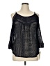 Eyeshadow Black 3/4 Sleeve Blouse Size XL - photo 1