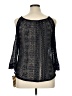 Eyeshadow Black 3/4 Sleeve Blouse Size XL - photo 2