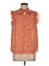 Eliane Rose 100% Polyester Orange Sleeveless Blouse Size M - photo 1