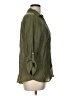 BCX Green 3/4 Sleeve Button-Down Shirt Size L - photo 4