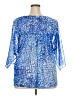 MICHAEL Michael Kors Blue 3/4 Sleeve Blouse Size 2X - photo 2