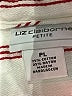 Liz Claiborne Stripes Ivory Long Sleeve Button-Down Shirt Size L (petite) - photo 7