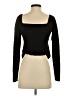 Gaze Black Long Sleeve Top Size S - photo 2