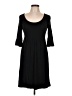 Design History Solid Black Casual Dress Size L - photo 1