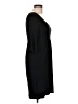 Design History Solid Black Casual Dress Size L - photo 4