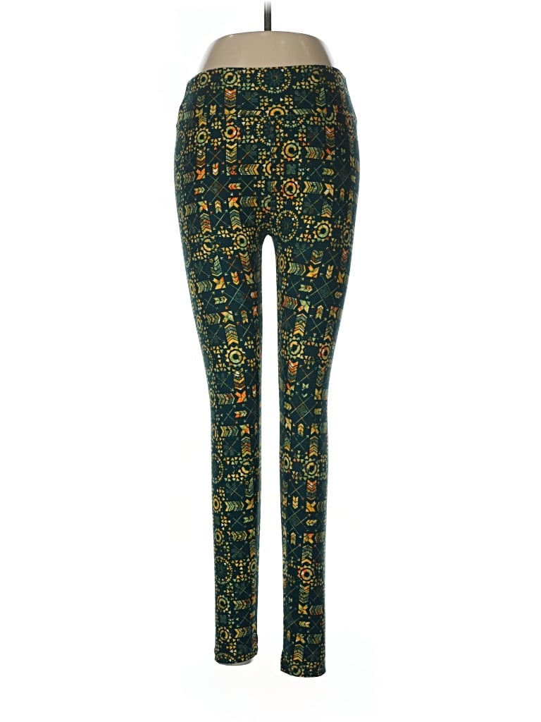 Pre-owned Lularoe Leggings In Green