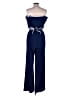 Adrianna Papell 100% Polyester Color Block Blue Jumpsuit Size 12 - photo 2