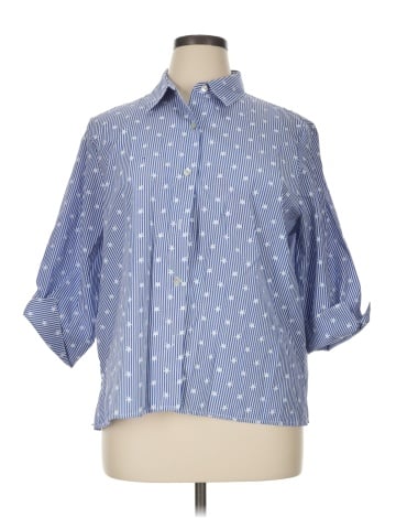Alfred Dunner 3/4 Sleeve Button-Down Shirt (view 1)