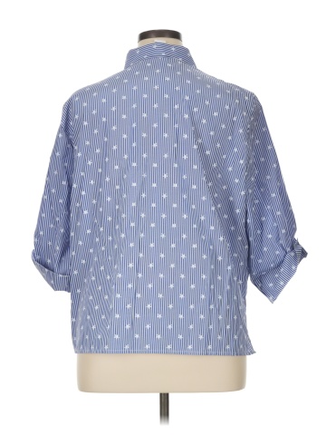 Alfred Dunner 3/4 Sleeve Button-Down Shirt (view 2)
