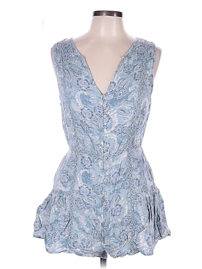 Pre-owned Amuse Society Romper In Blue
