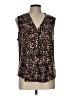 Chaus Animal Print Brown Sleeveless Blouse Size L - photo 1
