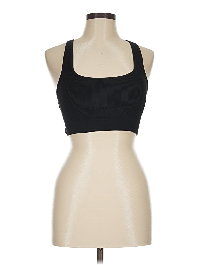 Pre-owned Unbranded Sports Bra In Black