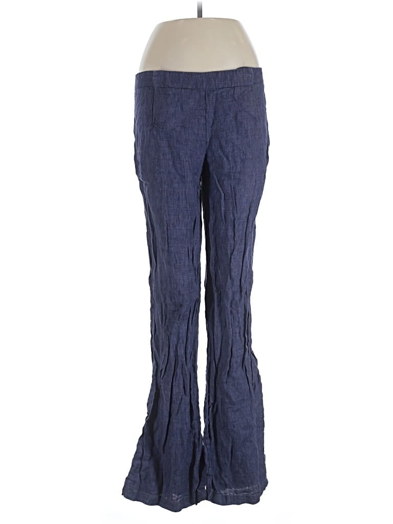 Pre-owned Max Studio Linen Pants In Blue