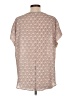 Torrid 100% Polyester Tan Short Sleeve Blouse Size Lg Plus (0) - photo 2