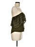 Socialite 100% Rayon Green Sleeveless Blouse Size M - photo 4