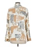 El Corte Ingles Print Ivory Long Sleeve Blouse Size M - photo 2