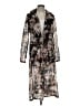Express 100% Polyester Brown Trenchcoat Size XS - photo 1