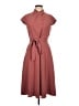 The Fold Solid Burgundy Casual Dress Size 10 - photo 1
