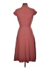 The Fold Solid Burgundy Casual Dress Size 10 - photo 2