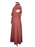The Fold Solid Burgundy Casual Dress Size 10 - photo 5