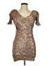 Assorted Brands 100% Polyester Gold Cocktail Dress Size 10 - photo 1