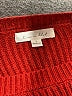 Line & Dot Solid Red Pullover Sweater Size S - photo 7