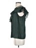Parker 100% Polyester Solid Green Short Sleeve Blouse Size S - photo 5