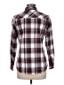 Foxcroft 100% Cotton Plaid Burgundy Long Sleeve Button-Down Shirt Size 6 - photo 2