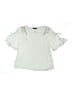 Bebe 100% Cotton Silver Short Sleeve T-Shirt Size 16 - photo 1