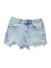 Zara Blue Denim Shorts Size 4 - photo 1