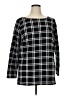 Talbots Outlet Checkered-gingham Black Pullover Sweater Size 1X - photo 1