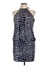 Cache Graphic Blue Cocktail Dress Size 10 - photo 1