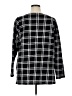 Talbots Outlet Checkered-gingham Black Pullover Sweater Size 1X - photo 2