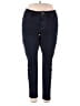 Inc Denim Solid Blue Jeans Size 18 - photo 1
