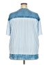 Shein Blue Short Sleeve Blouse Size 2X - photo 2
