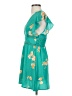 Leith 100% Polyester Tropical Teal Casual Dress Size XXS - photo 5