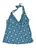 Assets 100% Polyester Paisley Blue Swimsuit Top Size M - photo 1