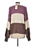 ee:some Color Block Purple Pullover Sweater Size Med - Lg - photo 2