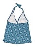 Assets 100% Polyester Paisley Blue Swimsuit Top Size M - photo 2
